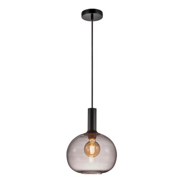 Nordlux - Lestenec na vrvici ALTON 1xE27/60W/230V črna