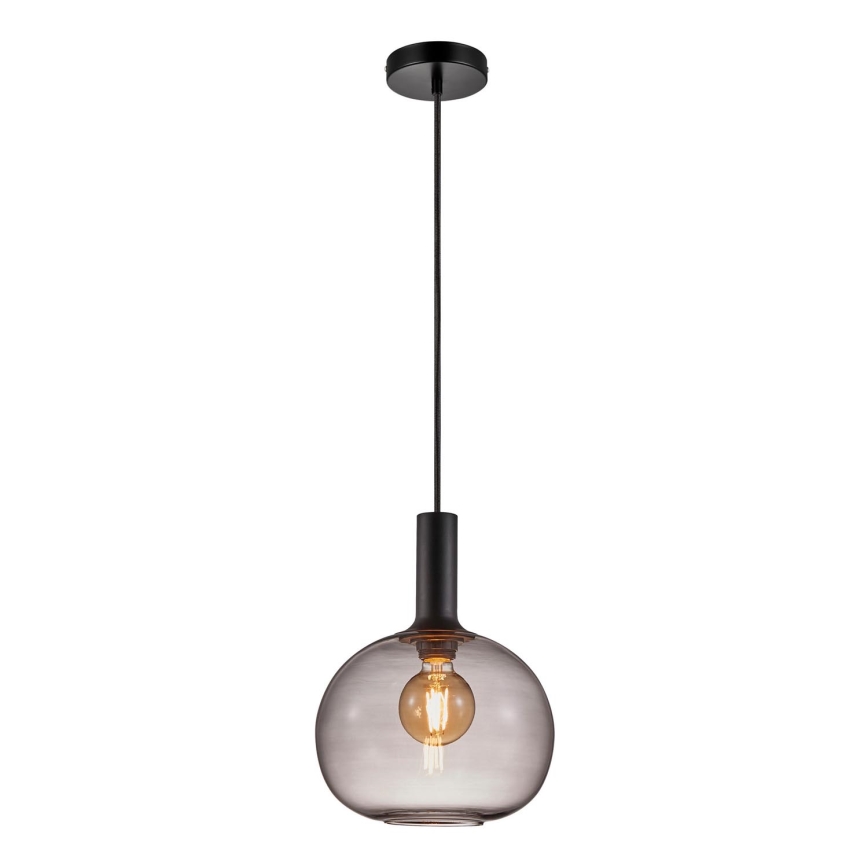 Nordlux - Lestenec na vrvici ALTON 1xE27/60W/230V črna