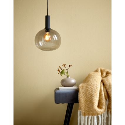 Nordlux - Lestenec na vrvici ALTON 1xE27/60W/230V črna