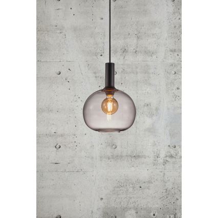 Nordlux - Lestenec na vrvici ALTON 1xE27/60W/230V črna
