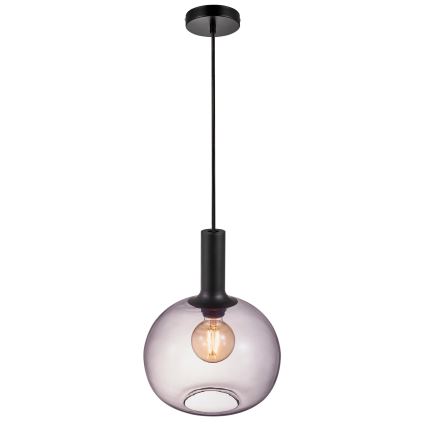 Nordlux - Lestenec na vrvici ALTON 1xE27/60W/230V črna