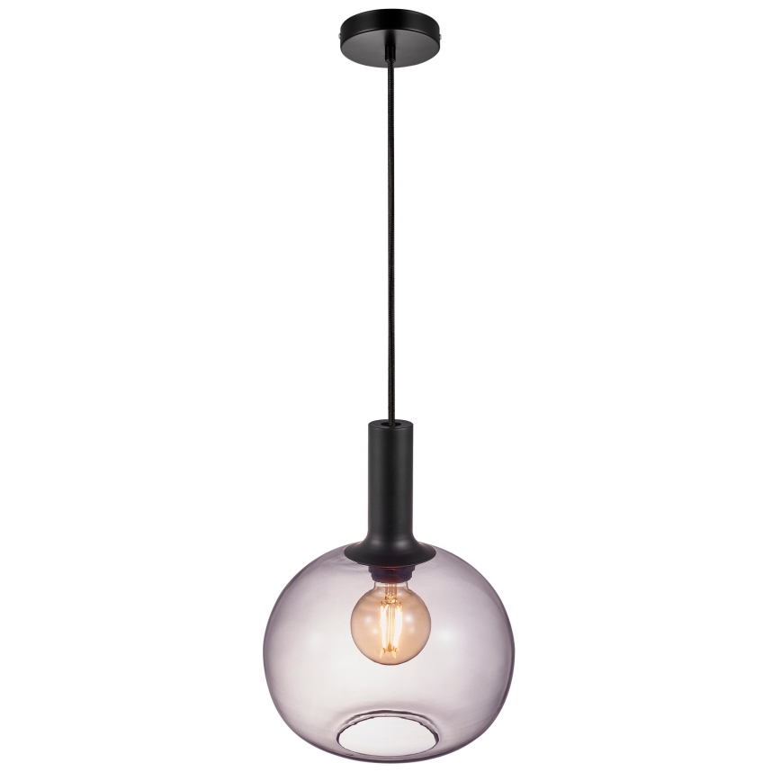 Nordlux - Lestenec na vrvici ALTON 1xE27/60W/230V črna