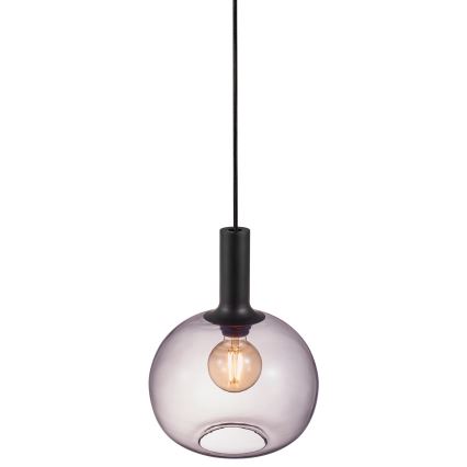 Nordlux - Lestenec na vrvici ALTON 1xE27/60W/230V črna