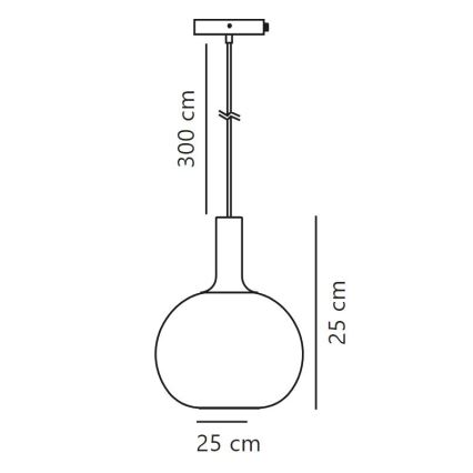 Nordlux - Lestenec na vrvici ALTON 1xE27/60W/230V črna