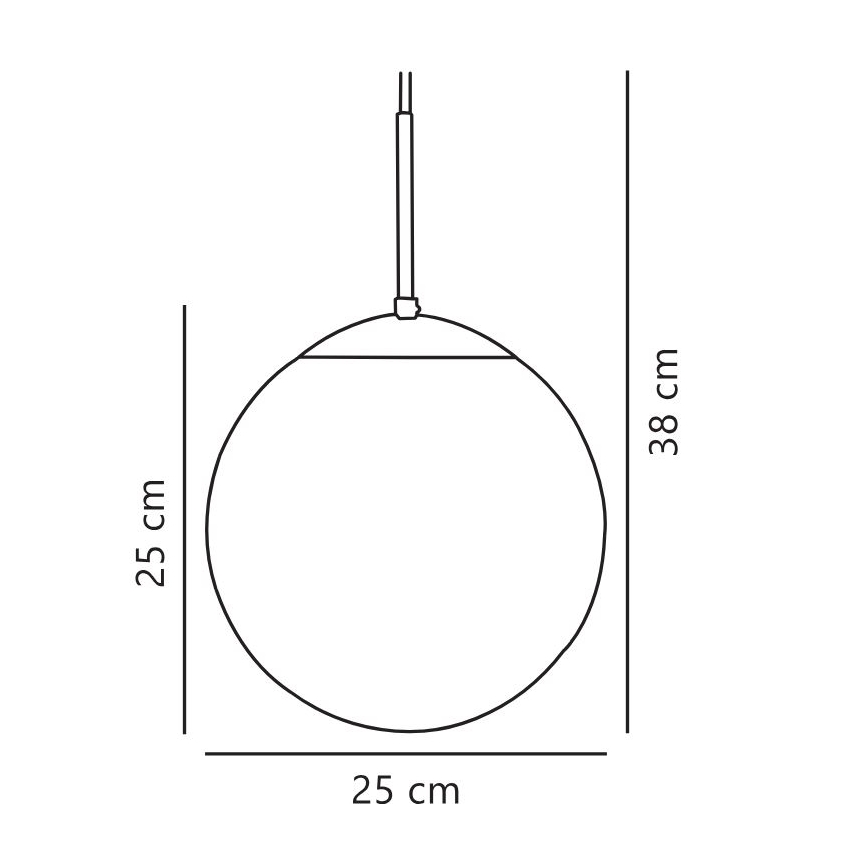 Nordlux - Lestenec na vrvici CAFE 1xE27/25W/230V pr. 25 cm