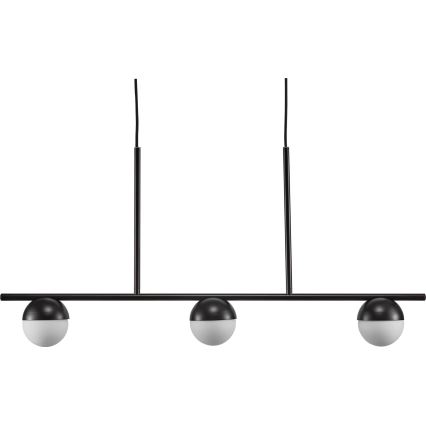 Nordlux - Lestenec na vrvici CONTINA 3xG9/5W/230V črna