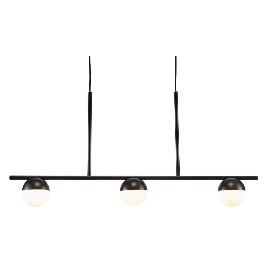 Nordlux - Lestenec na vrvici CONTINA 3xG9/5W/230V črna
