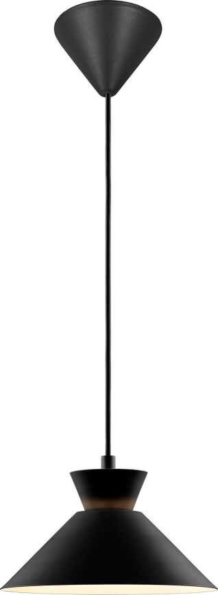 Nordlux - Lestenec na vrvici DIAL 1xE27/40W/230V pr. 25 cm črna