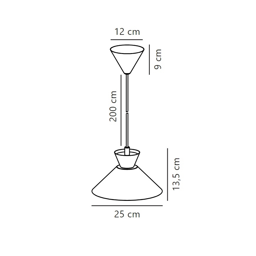Nordlux - Lestenec na vrvici DIAL 1xE27/40W/230V pr. 25 cm siva
