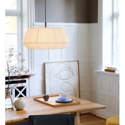 Nordlux - Lestenec na vrvici DICTE 1xE27/60W/230V pr. 53 cm bela