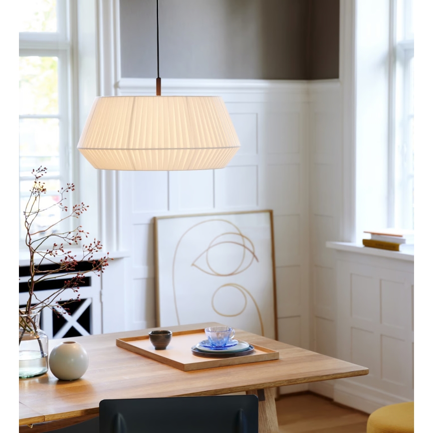 Nordlux - Lestenec na vrvici DICTE 1xE27/60W/230V pr. 53 cm bela