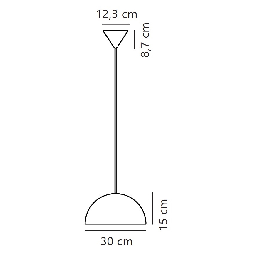 Nordlux - Lestenec na vrvici ELLEN 1xE27/40W/230V bela