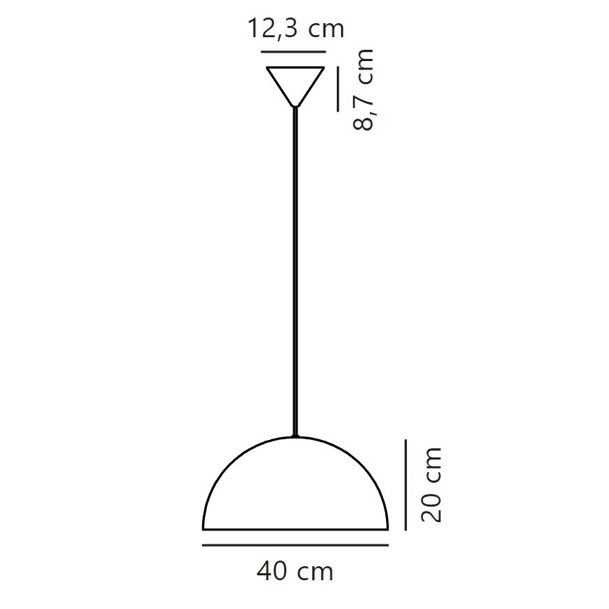 Nordlux - Lestenec na vrvici ELLEN 1xE27/40W/230V