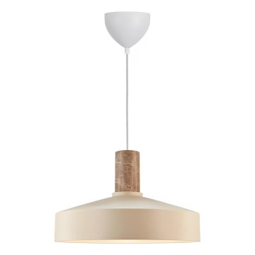 Nordlux - Lestenec na vrvici ELVAS 1xE27/60W/230V pr. 37,5 cm bež