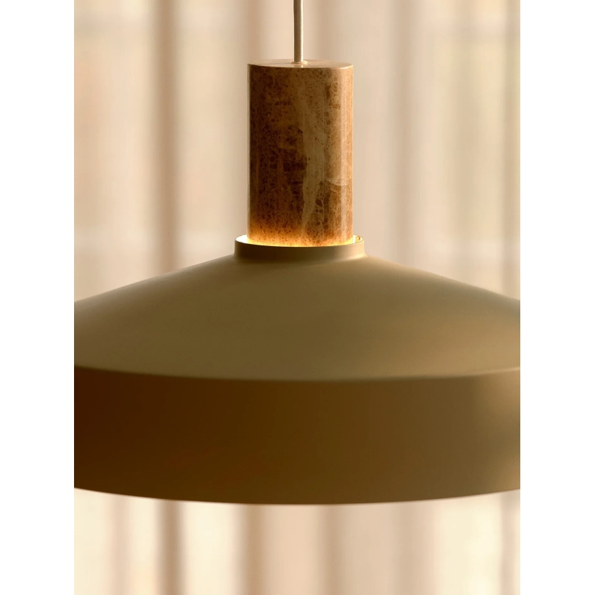 Nordlux - Lestenec na vrvici ELVAS 1xE27/60W/230V pr. 37,5 cm bež