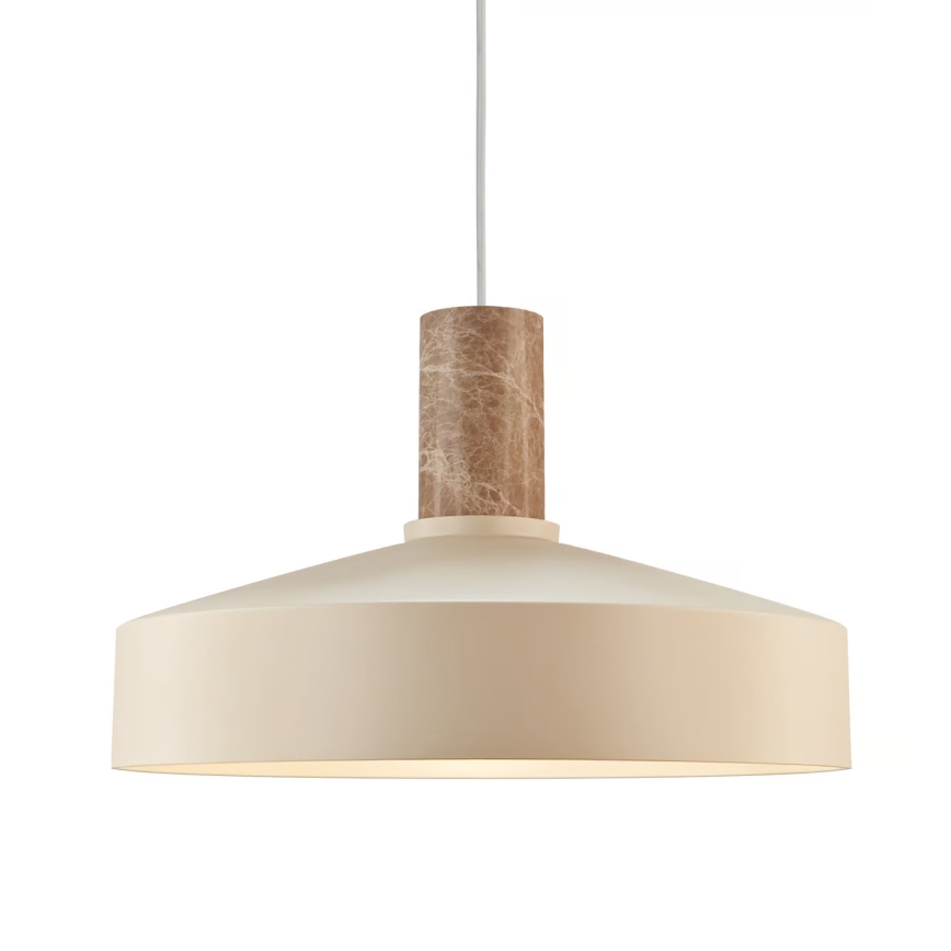 Nordlux - Lestenec na vrvici ELVAS 1xE27/60W/230V pr. 37,5 cm bež