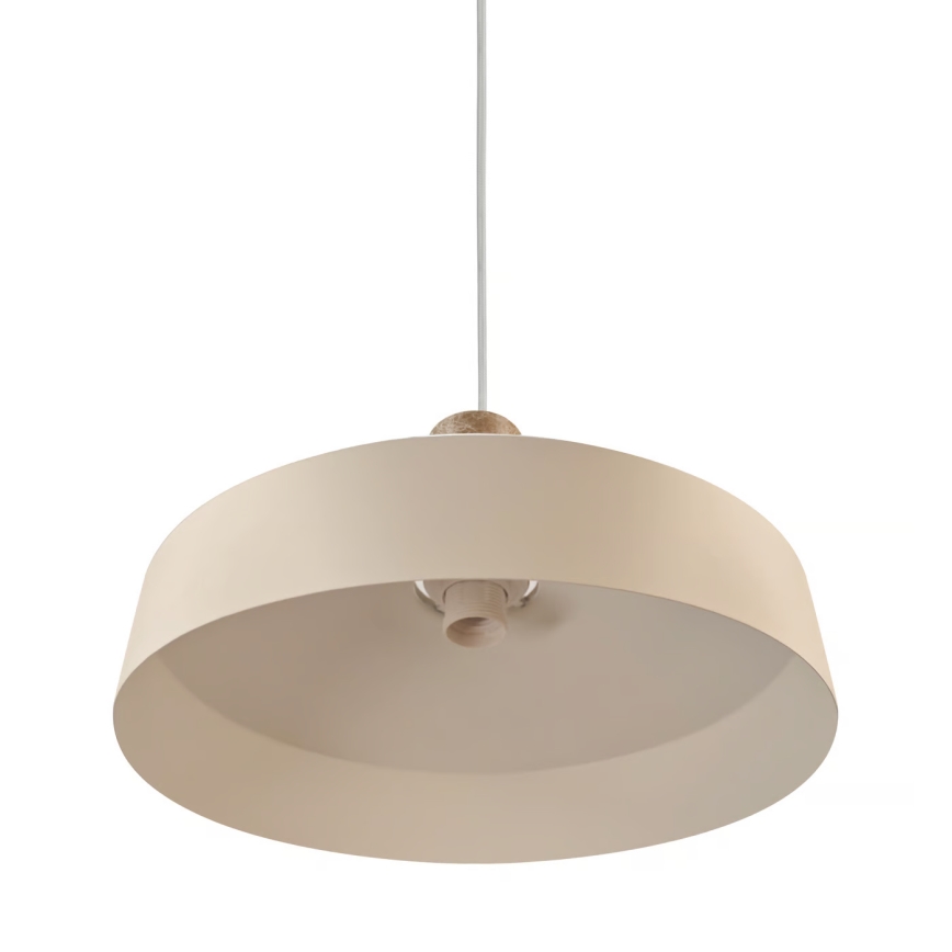 Nordlux - Lestenec na vrvici ELVAS 1xE27/60W/230V pr. 37,5 cm bež
