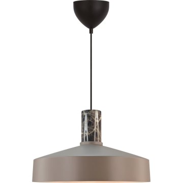 Nordlux - Lestenec na vrvici ELVAS 1xE27/60W/230V pr. 37,5 cm rjava