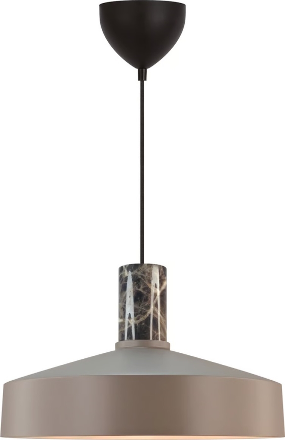 Nordlux - Lestenec na vrvici ELVAS 1xE27/60W/230V pr. 37,5 cm rjava