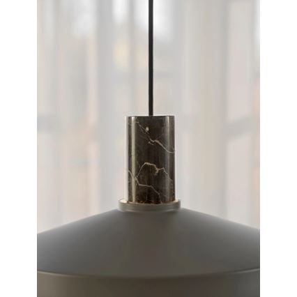Nordlux - Lestenec na vrvici ELVAS 1xE27/60W/230V pr. 37,5 cm rjava