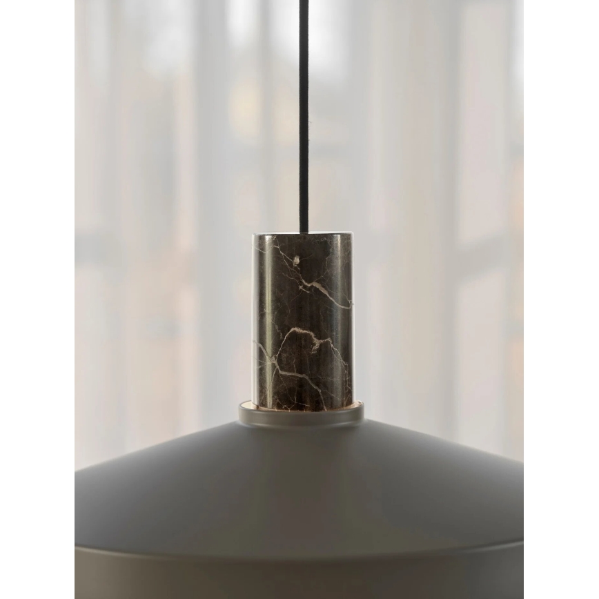 Nordlux - Lestenec na vrvici ELVAS 1xE27/60W/230V pr. 37,5 cm rjava