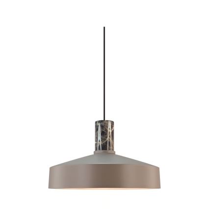 Nordlux - Lestenec na vrvici ELVAS 1xE27/60W/230V pr. 37,5 cm rjava