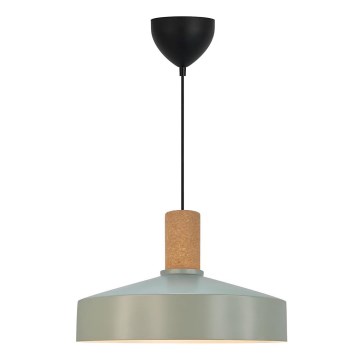 Nordlux - Lestenec na vrvici ELVAS 1xE27/60W/230V pr. 37,5 cm zelena