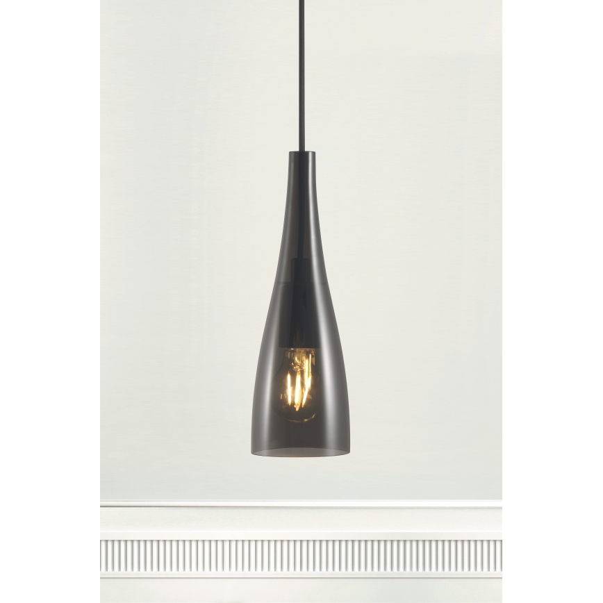 Nordlux - Lestenec na vrvici EMBLA 1xE27/40W/230V črna