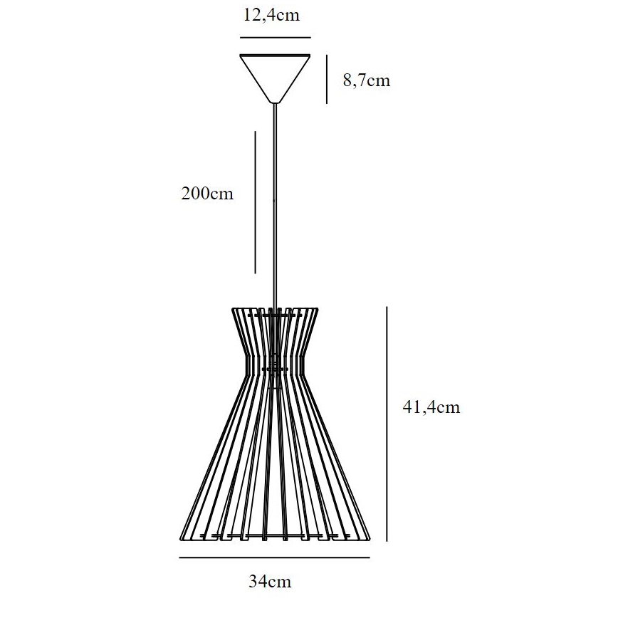 Nordlux - Lestenec na vrvici GROA 1xE27/60W/230V