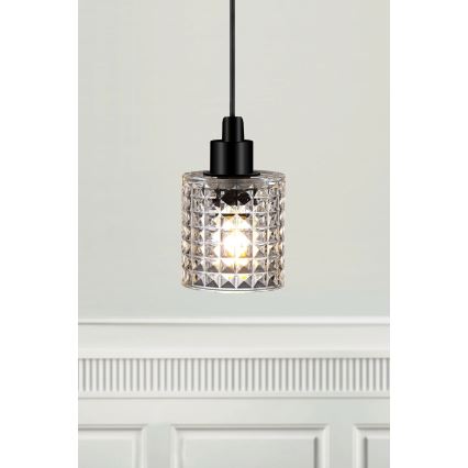 Nordlux - Lestenec na vrvici HOLLYWOOD 1xE27/60W/230V prozorna