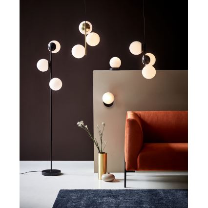 Nordlux - Lestenec na vrvici LILLY 3xE14/40W/230V črna