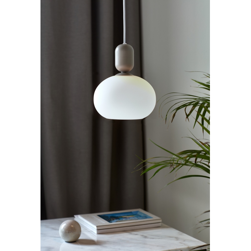 Nordlux - Lestenec na vrvici NOTTI 1xE27/40W/230V siva