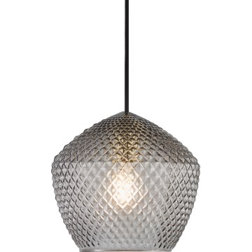 Nordlux - Lestenec na vrvici ORBIFORM 1xE27/40W/230V črna/siva
