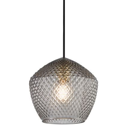 Nordlux - Lestenec na vrvici ORBIFORM 1xE27/40W/230V črna/siva