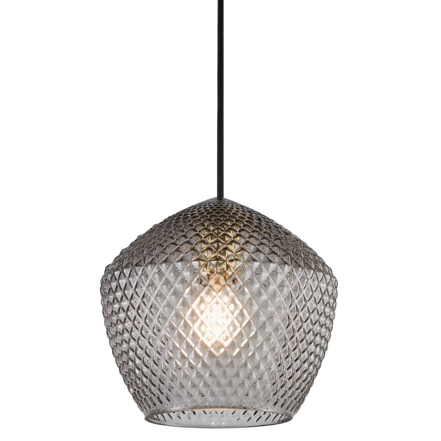 Nordlux - Lestenec na vrvici ORBIFORM 1xE27/40W/230V črna/siva