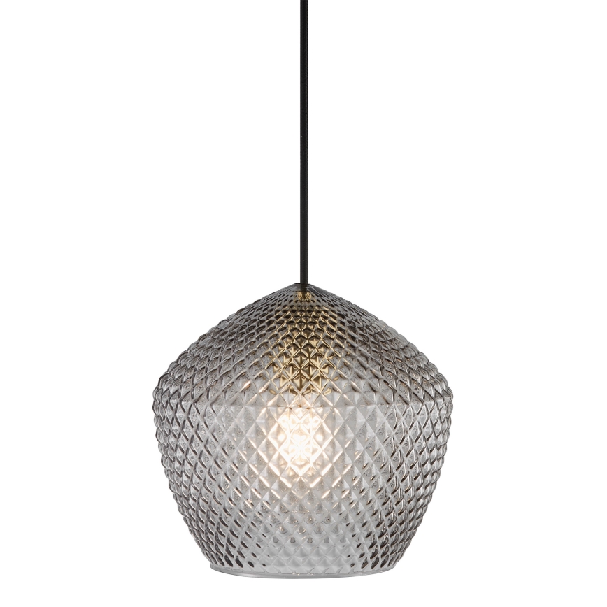 Nordlux - Lestenec na vrvici ORBIFORM 1xE27/40W/230V črna/siva