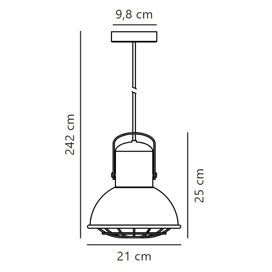 Nordlux - Lestenec na vrvici PORTER 1xE27/60W/230V
