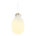 Nordlux - Lestenec na vrvici RAITO 1xE27/25W/230V medenina/bela