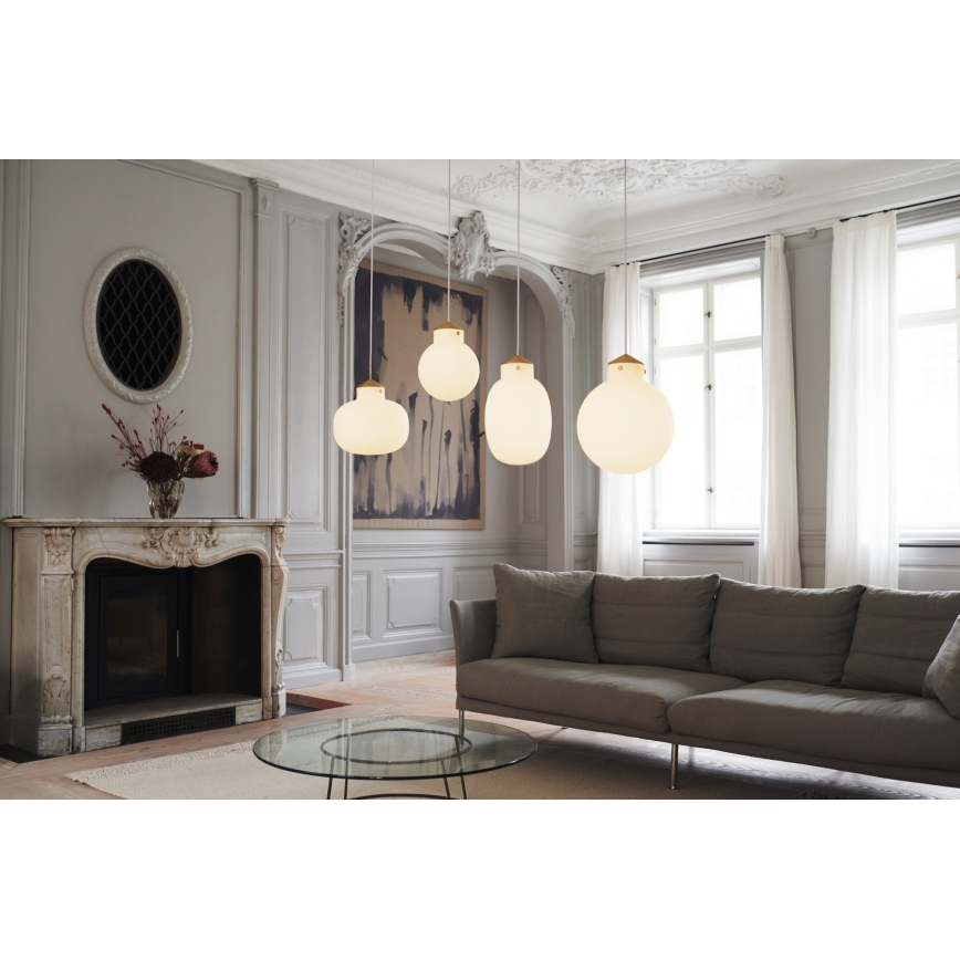 Nordlux - Lestenec na vrvici RAITO 1xE27/25W/230V medenina/bela