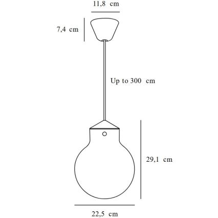 Nordlux - Lestenec na vrvici RAITO 1xE27/25W/230V medenina/bela