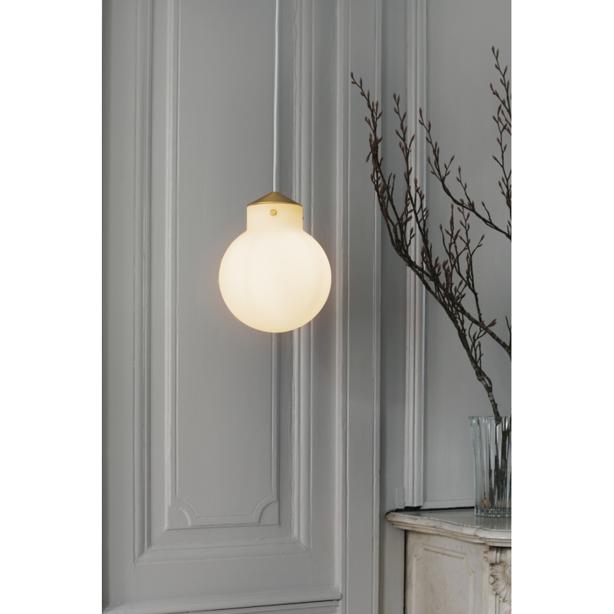 Nordlux - Lestenec na vrvici RAITO 1xE27/25W/230V medenina/bela