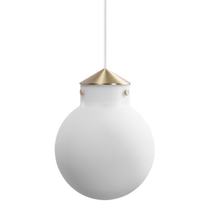 Nordlux - Lestenec na vrvici RAITO 1xE27/25W/230V medenina/bela