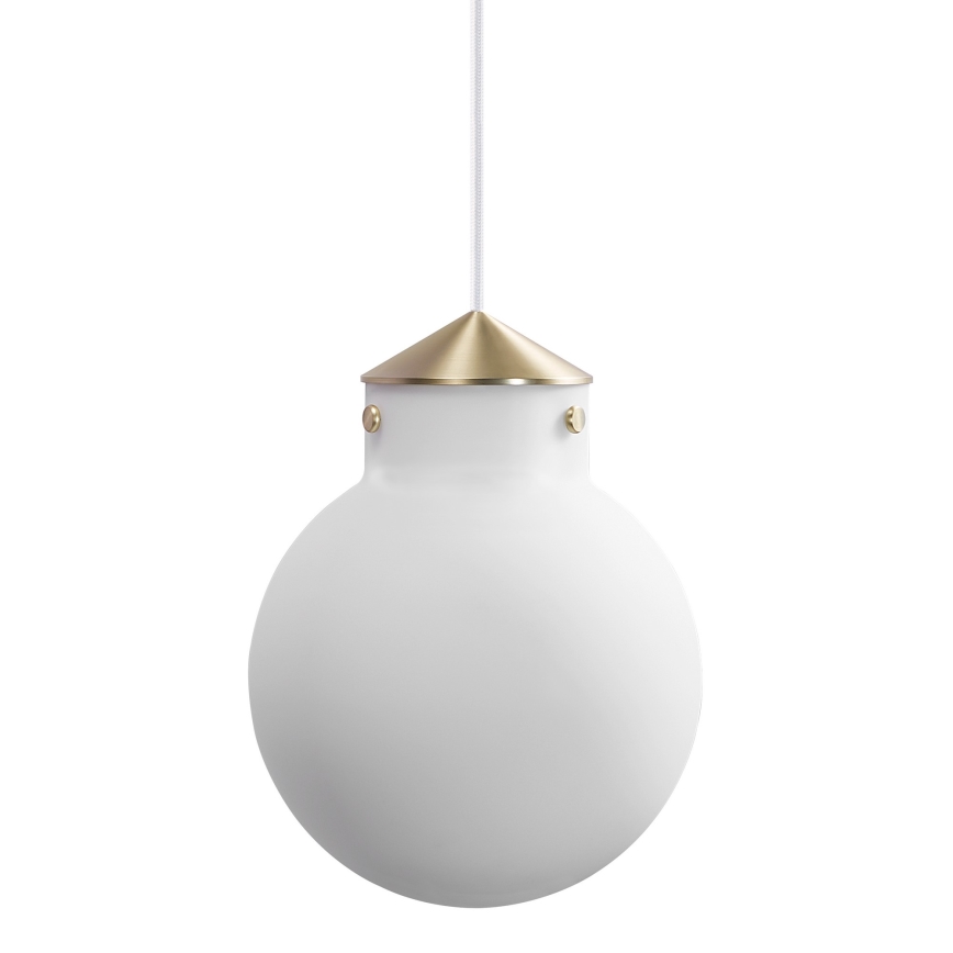 Nordlux - Lestenec na vrvici RAITO 1xE27/25W/230V medenina/bela