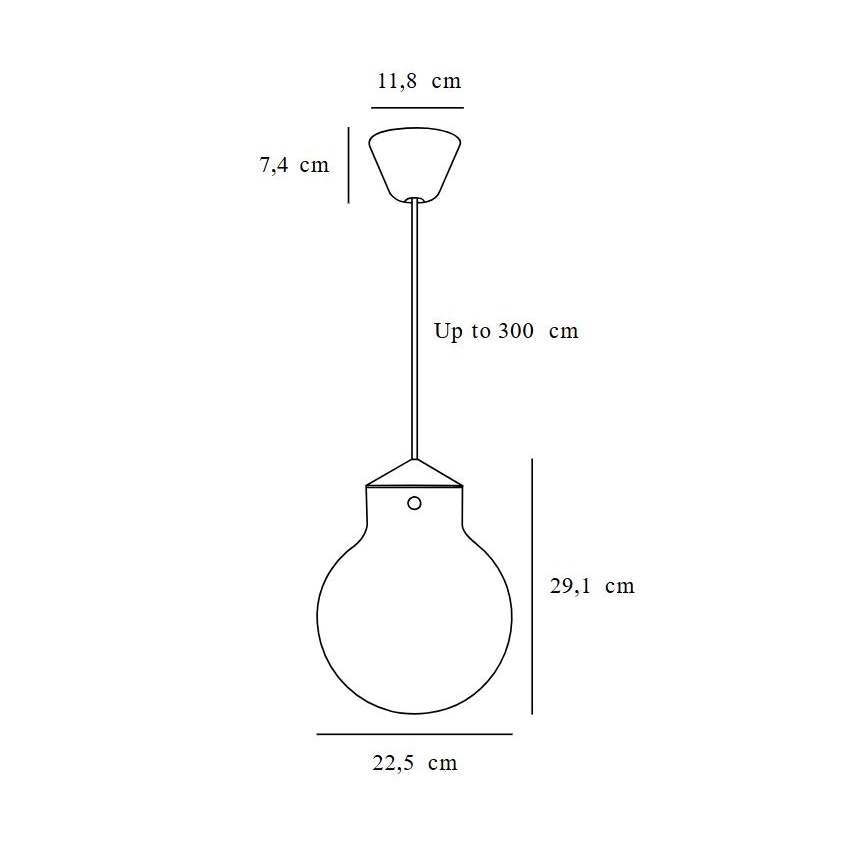 Nordlux - Lestenec na vrvici RAITO 1xE27/25W/230V medenina/bela