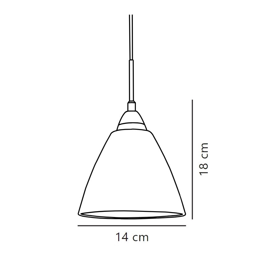Nordlux - Lestenec na vrvici READ 1xE14/40W/230V sijajni krom