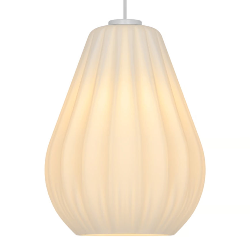 Nordlux - Lestenec na vrvici SALLINO 1xE27/15W/230V premer 24 cm bela