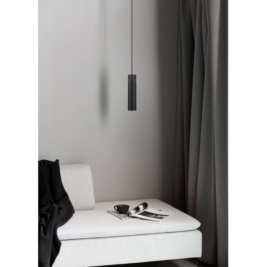 Nordlux - Lestenec na vrvici TILO 1xGU10/15W/230V črna