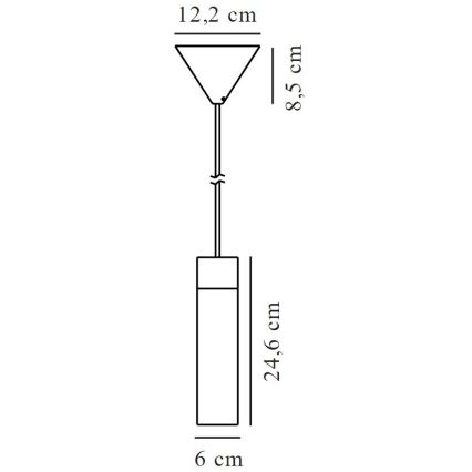 Nordlux - Lestenec na vrvici TILO 1xGU10/15W/230V črna