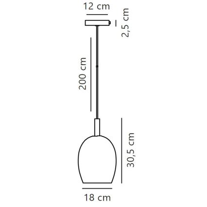 Nordlux - Lestenec na vrvici UMA 1xE27/40W/230V