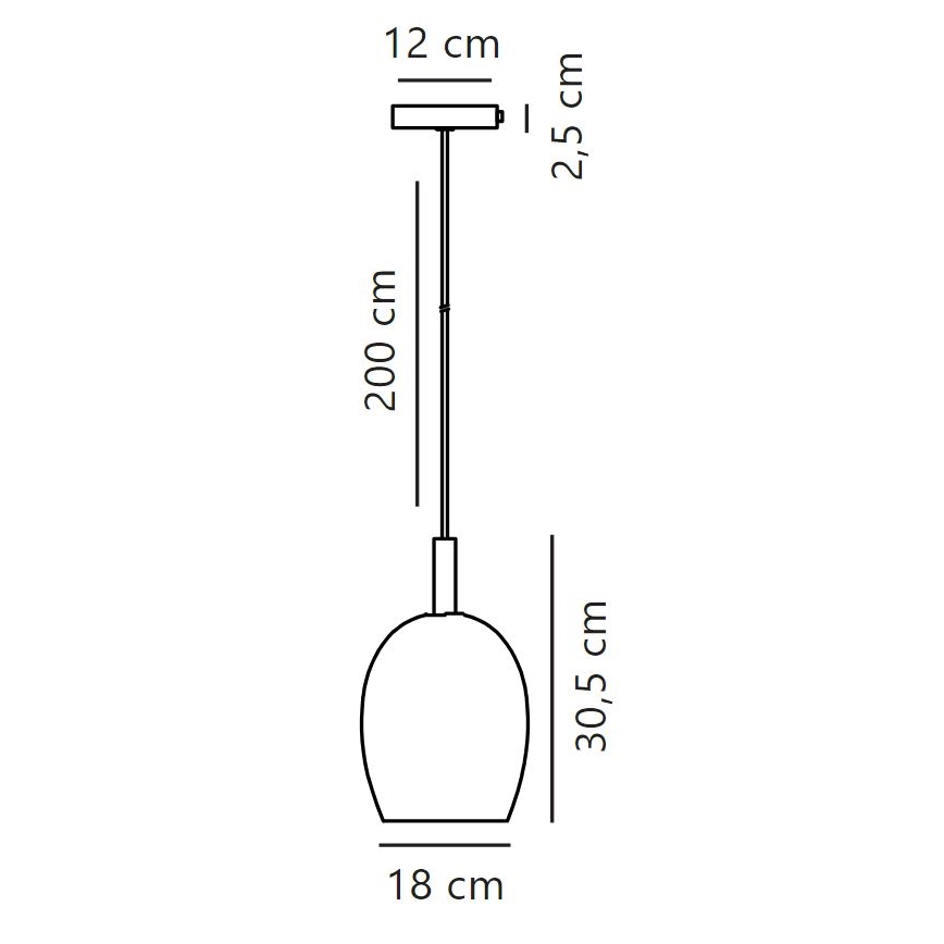 Nordlux - Lestenec na vrvici UMA 1xE27/40W/230V